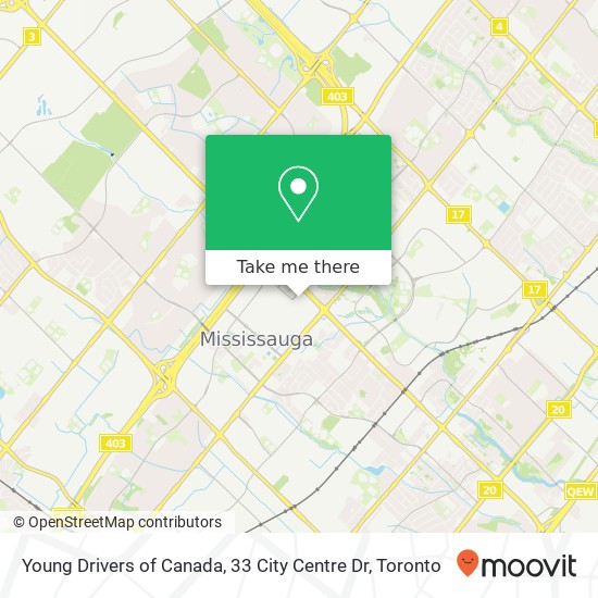 Young Drivers of Canada, 33 City Centre Dr plan