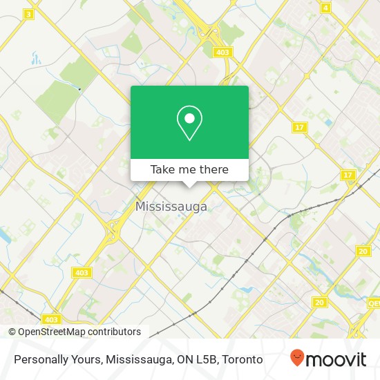 Personally Yours, Mississauga, ON L5B map