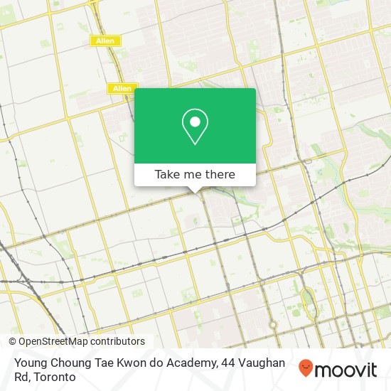 Young Choung Tae Kwon do Academy, 44 Vaughan Rd plan