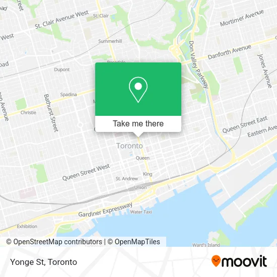 Yonge St map