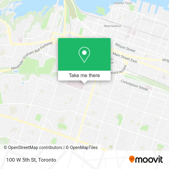 100 W 5th St map