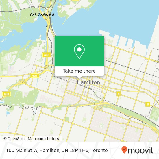 100 Main St W, Hamilton, ON L8P 1H6 map