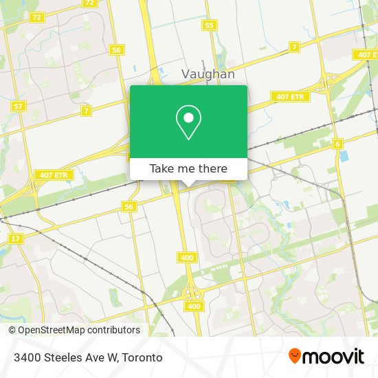 3400 Steeles Ave W map