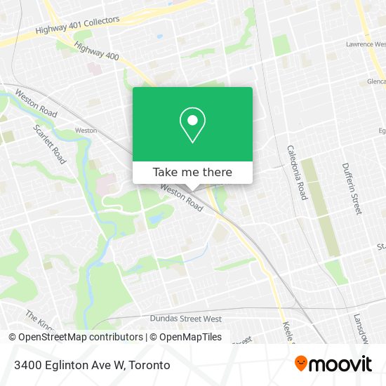 3400 Eglinton Ave W map