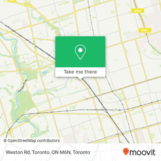 Weston Rd, Toronto, ON M6N map