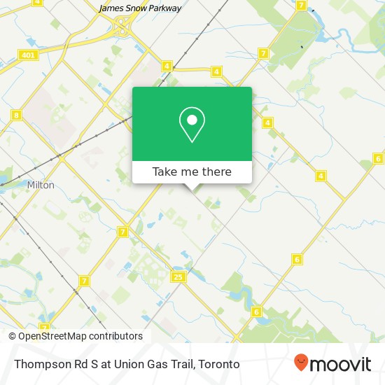 Thompson Rd S at Union Gas Trail map