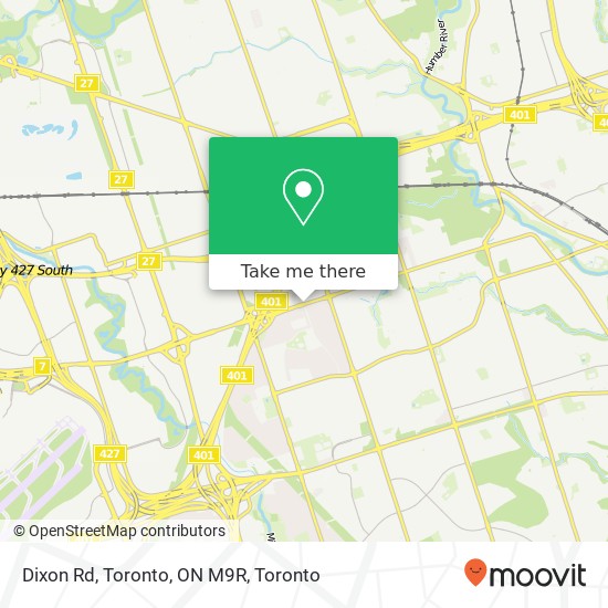 Dixon Rd, Toronto, ON M9R map