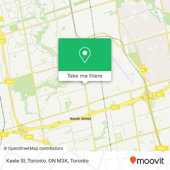 Keele St, Toronto, ON M3K map