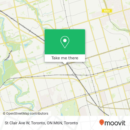 St Clair Ave W, Toronto, ON M6N map