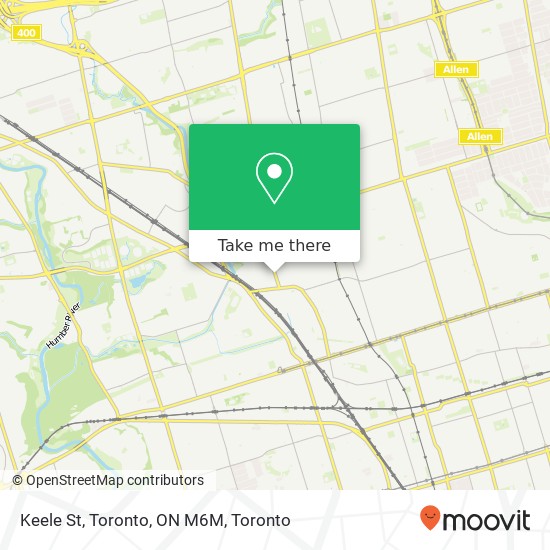 Keele St, Toronto, ON M6M map