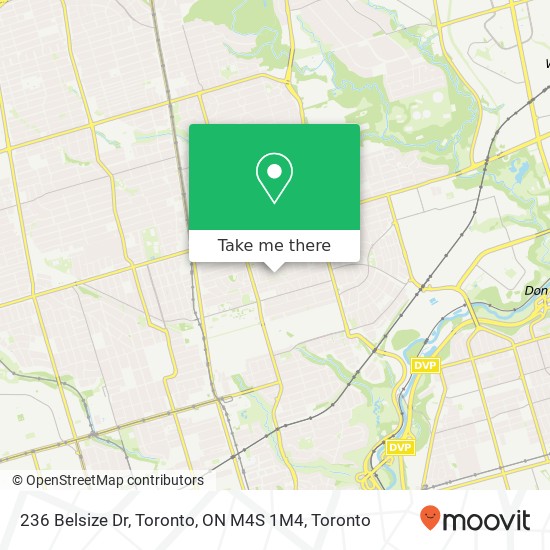 236 Belsize Dr, Toronto, ON M4S 1M4 map