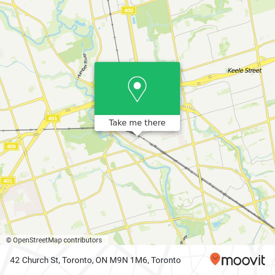 42 Church St, Toronto, ON M9N 1M6 map