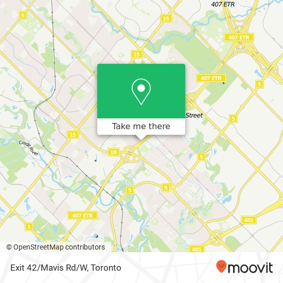 Exit 42/Mavis Rd/W map