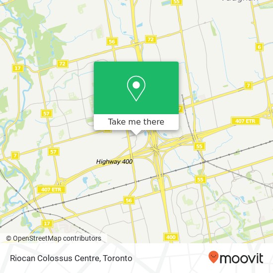 Riocan Colossus Centre map