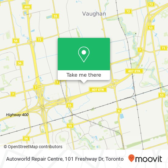 Autoworld Repair Centre, 101 Freshway Dr map
