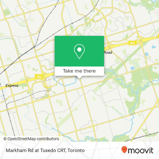 Markham Rd at Tuxedo CRT map