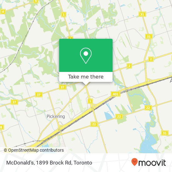 McDonald's, 1899 Brock Rd map