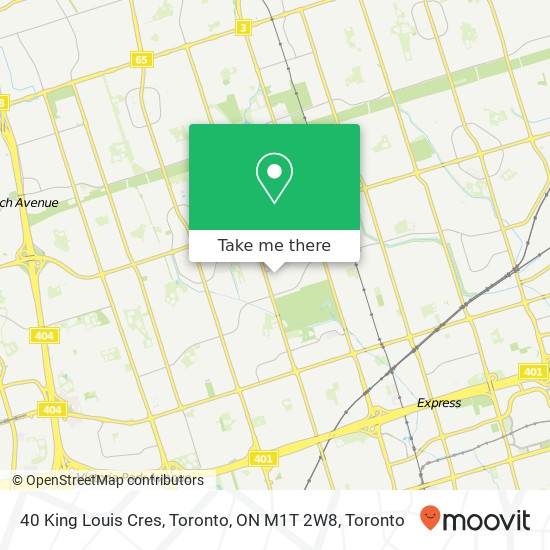 40 King Louis Cres, Toronto, ON M1T 2W8 plan