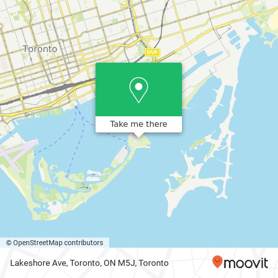 Lakeshore Ave, Toronto, ON M5J map
