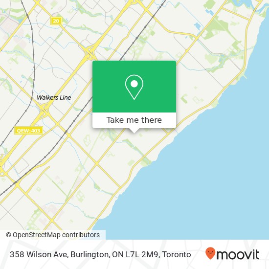 358 Wilson Ave, Burlington, ON L7L 2M9 map