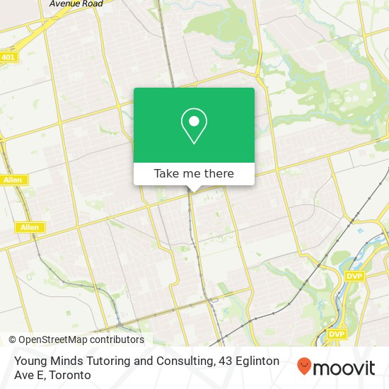 Young Minds Tutoring and Consulting, 43 Eglinton Ave E map