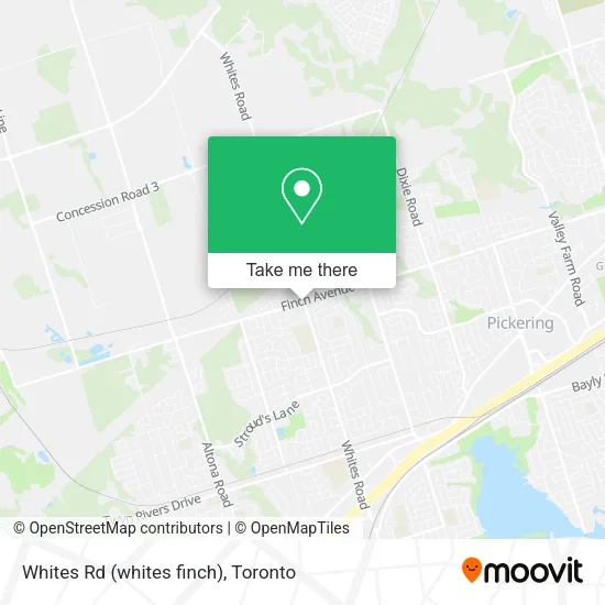 Whites Rd (whites finch) map
