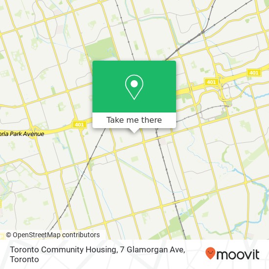 Toronto Community Housing, 7 Glamorgan Ave map