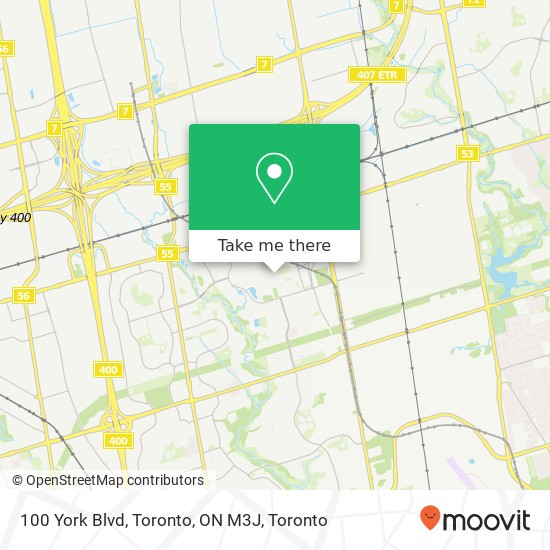 100 York Blvd, Toronto, ON M3J map