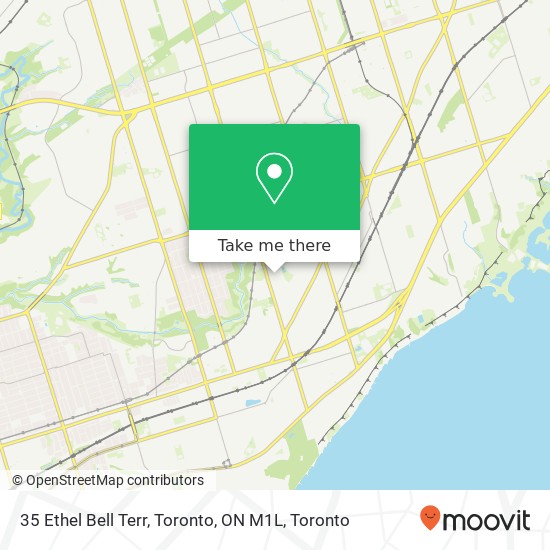 35 Ethel Bell Terr, Toronto, ON M1L map