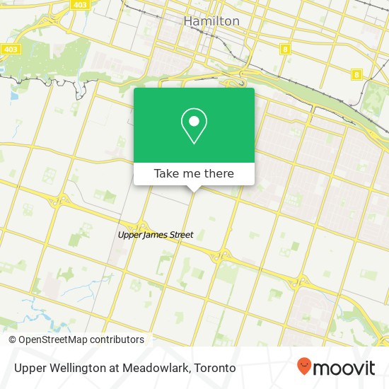 Upper Wellington at Meadowlark map