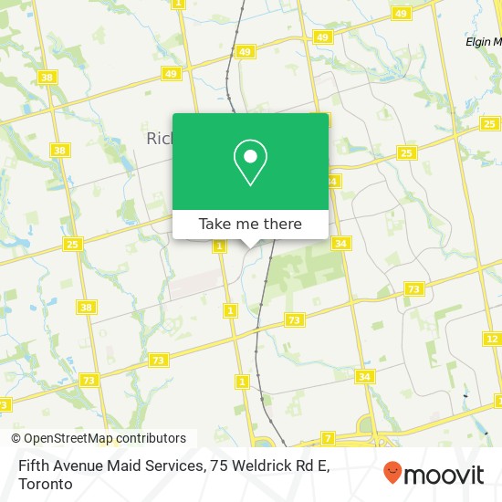 Fifth Avenue Maid Services, 75 Weldrick Rd E map