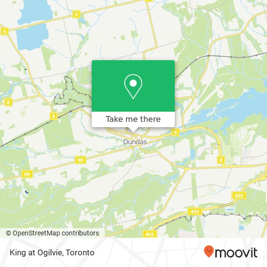 King at Ogilvie map