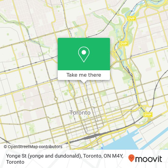 Yonge St (yonge and dundonald), Toronto, ON M4Y plan