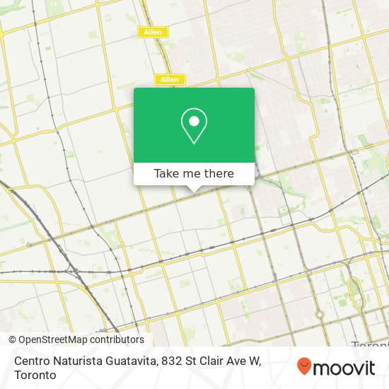 Centro Naturista Guatavita, 832 St Clair Ave W plan