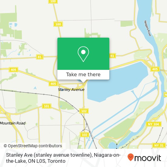 Stanley Ave (stanley avenue townline), Niagara-on-the-Lake, ON L0S map