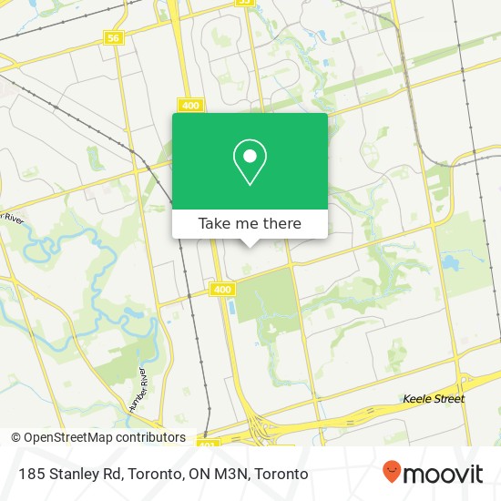 185 Stanley Rd, Toronto, ON M3N map