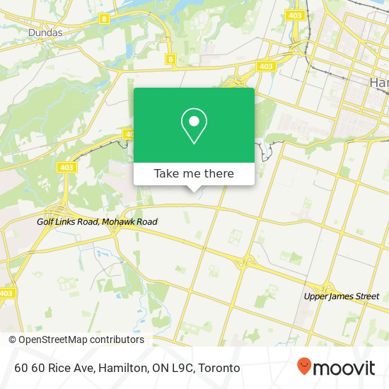 60 60 Rice Ave, Hamilton, ON L9C map