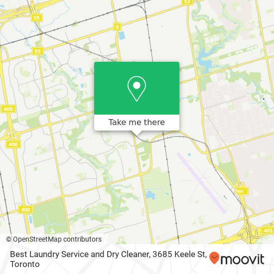 Best Laundry Service and Dry Cleaner, 3685 Keele St map