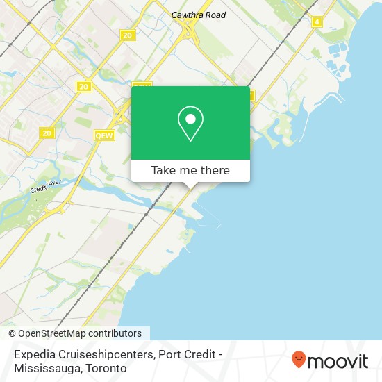 Expedia Cruiseshipcenters, Port Credit - Mississauga plan