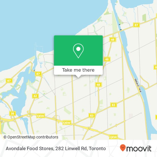 Avondale Food Stores, 282 Linwell Rd map