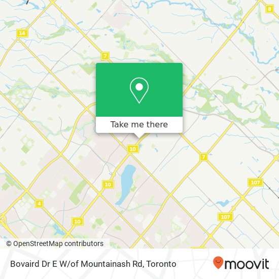 Bovaird Dr E W / of Mountainash Rd map
