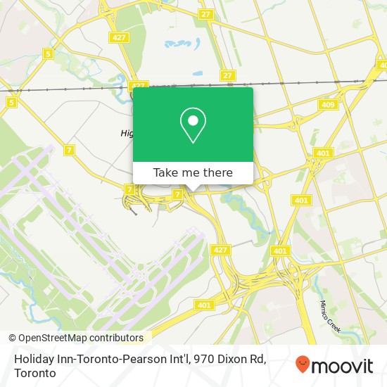 Holiday Inn-Toronto-Pearson Int'l, 970 Dixon Rd map