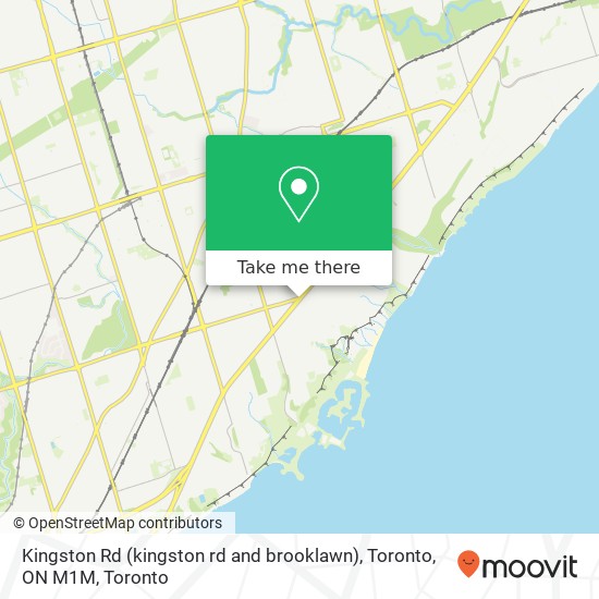 Kingston Rd (kingston rd and brooklawn), Toronto, ON M1M map