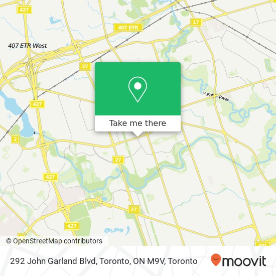 292 John Garland Blvd, Toronto, ON M9V map