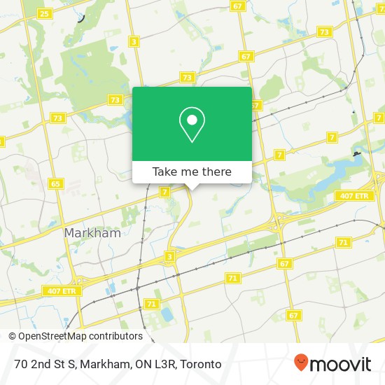 70 2nd St S, Markham, ON L3R map