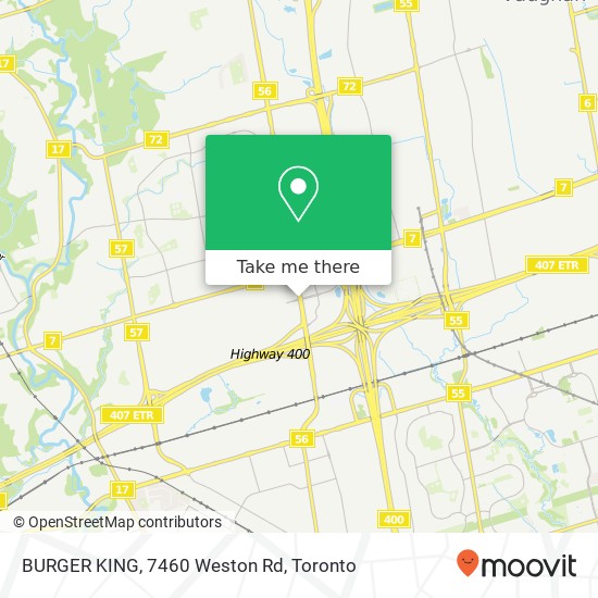 BURGER KING, 7460 Weston Rd map