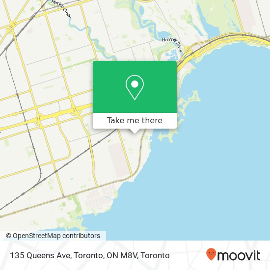 135 Queens Ave, Toronto, ON M8V map