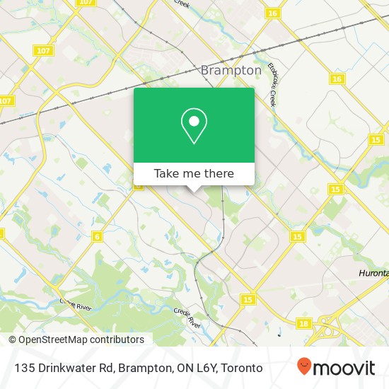 135 Drinkwater Rd, Brampton, ON L6Y map