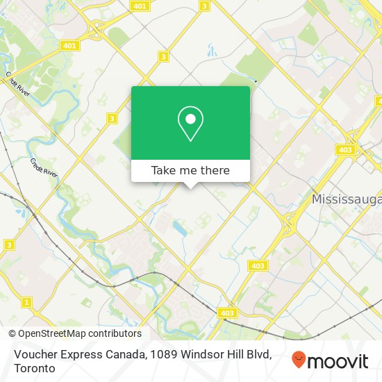 Voucher Express Canada, 1089 Windsor Hill Blvd map