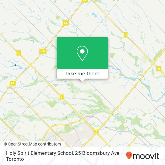 Holy Spirit Elementary School, 25 Bloomsbury Ave map